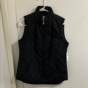 NWT Old Navy Women's Black Quilted Vest